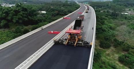國慶不停工，大潮高速潮州段沖刺10月底路面工程完工